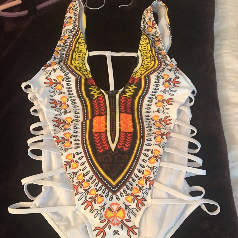 White African inspired one piece